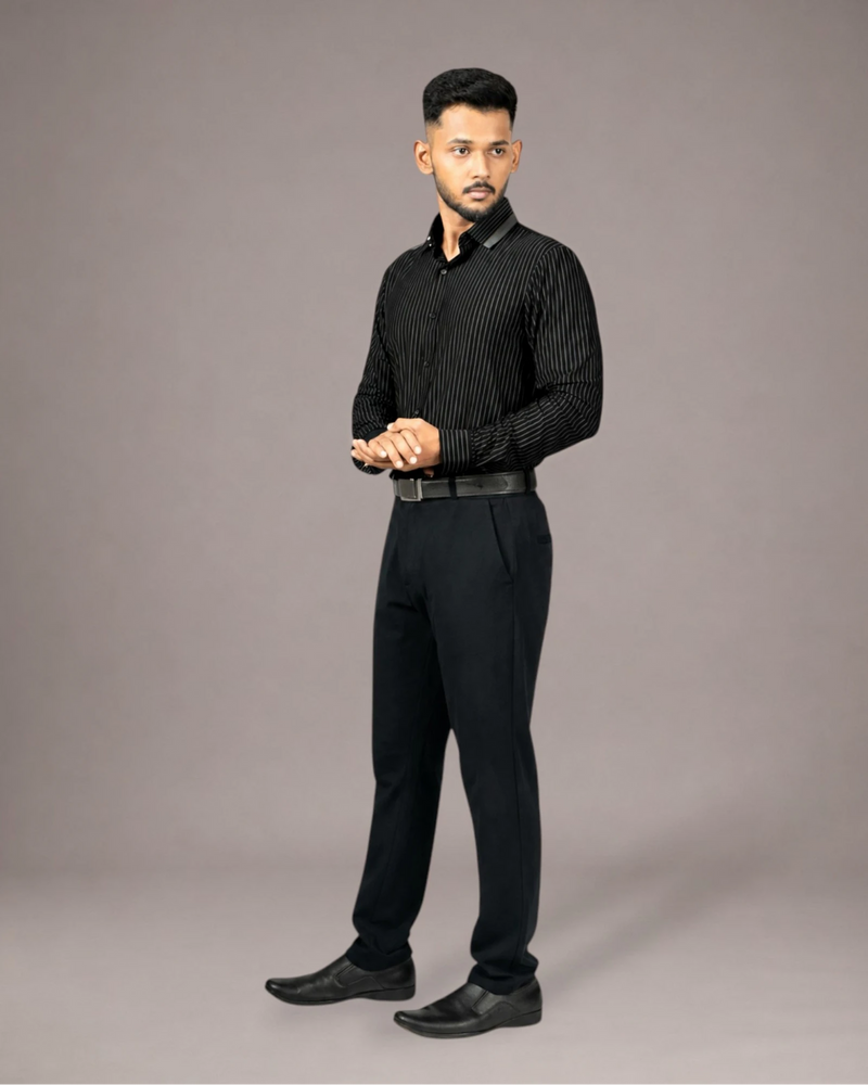 Noir Meridian - Long Sleeves Shirt