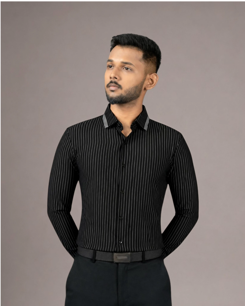 Noir Meridian - Long Sleeves Shirt