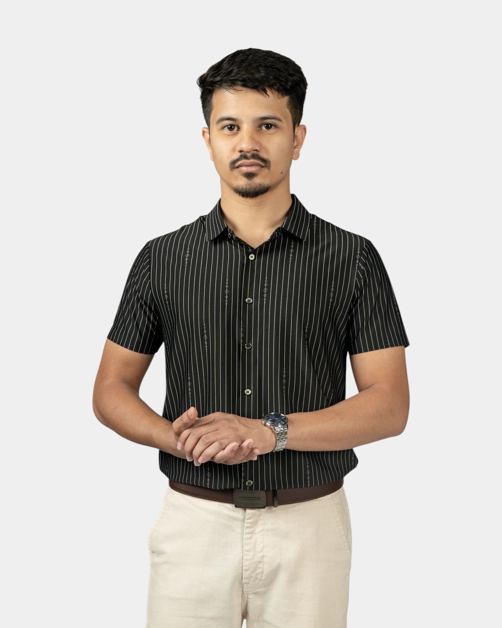 Noir Absolute - Half Sleeves Shirt