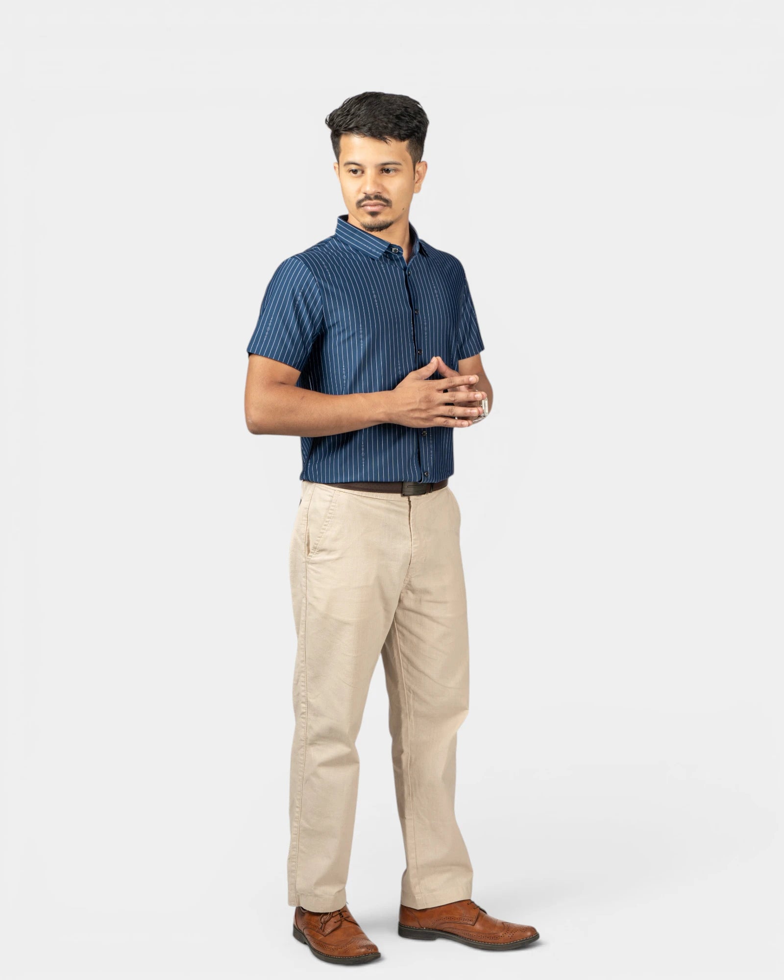 Obsidian Teal - Half Sleeves Shirt