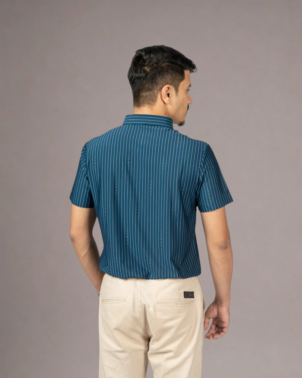 Obsidian Teal - Half Sleeves Shirt