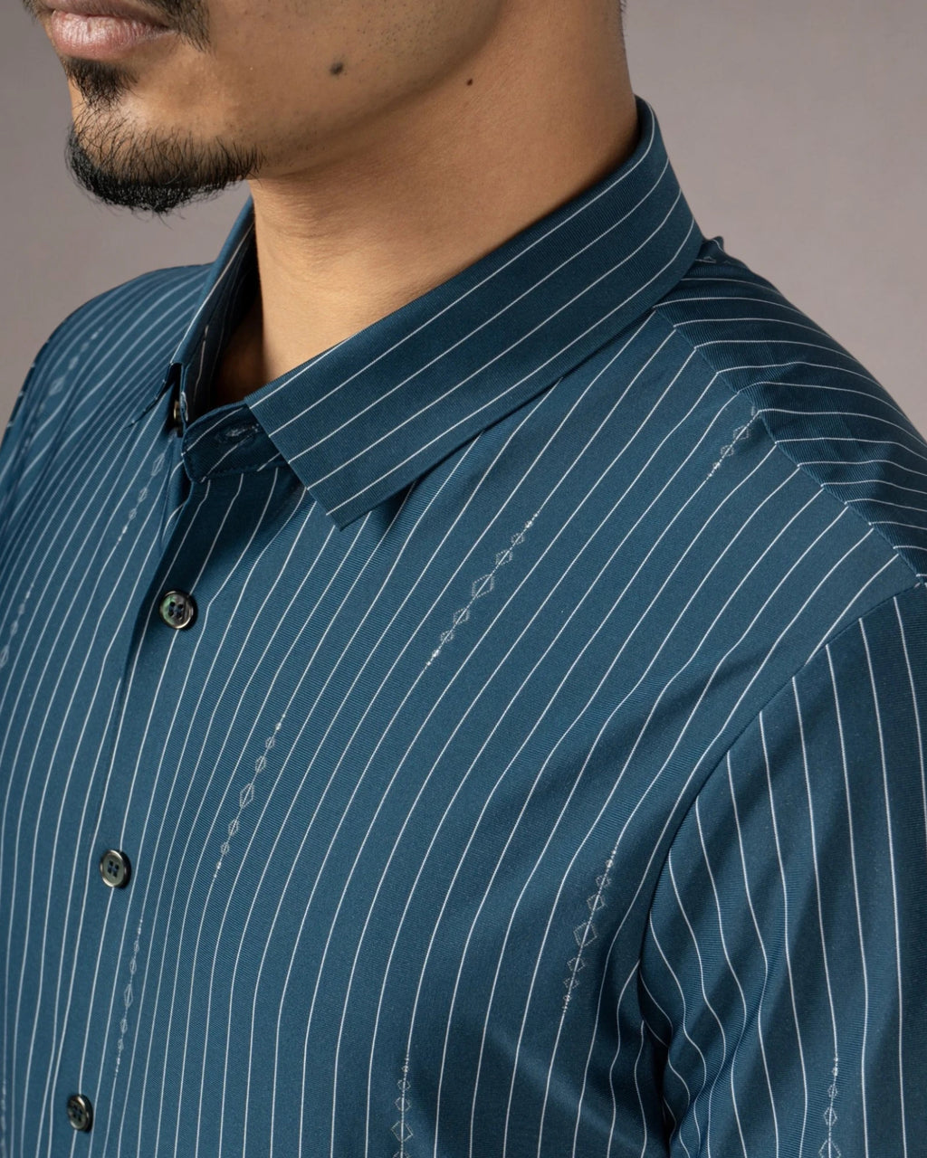Obsidian Teal - Half Sleeves Shirt
