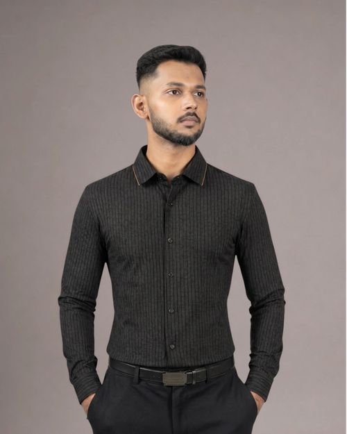 Anthracite Aurum - Long Sleeves Shirt