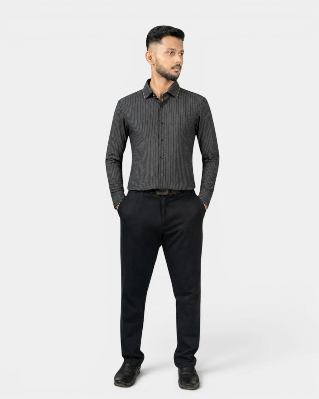 Anthracite Aurum - Long Sleeves Shirt