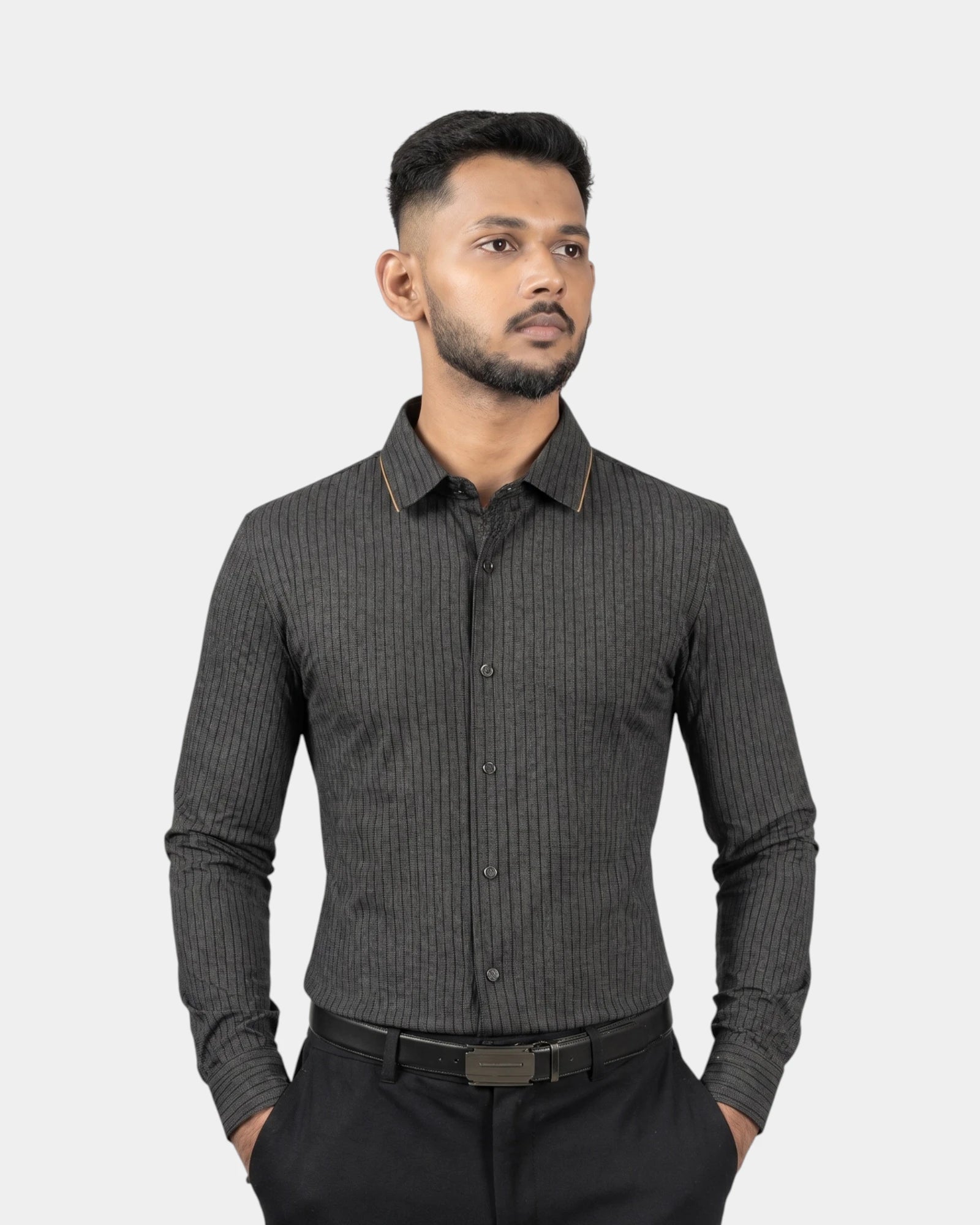 Anthracite Aurum - Long Sleeves Shirt